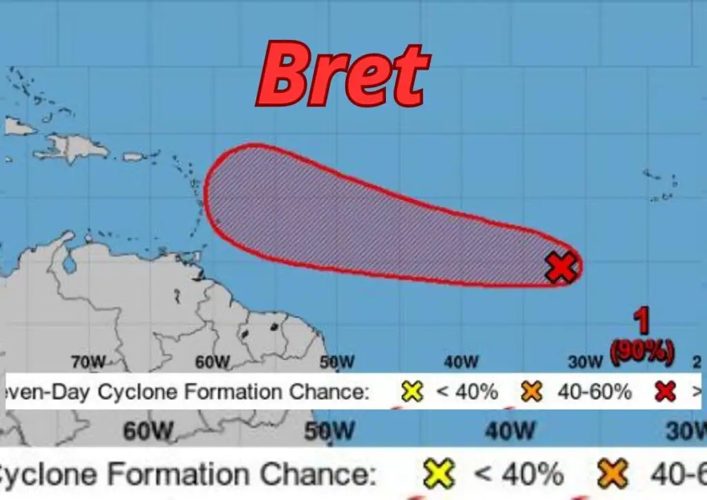 Bret tormenta tropical