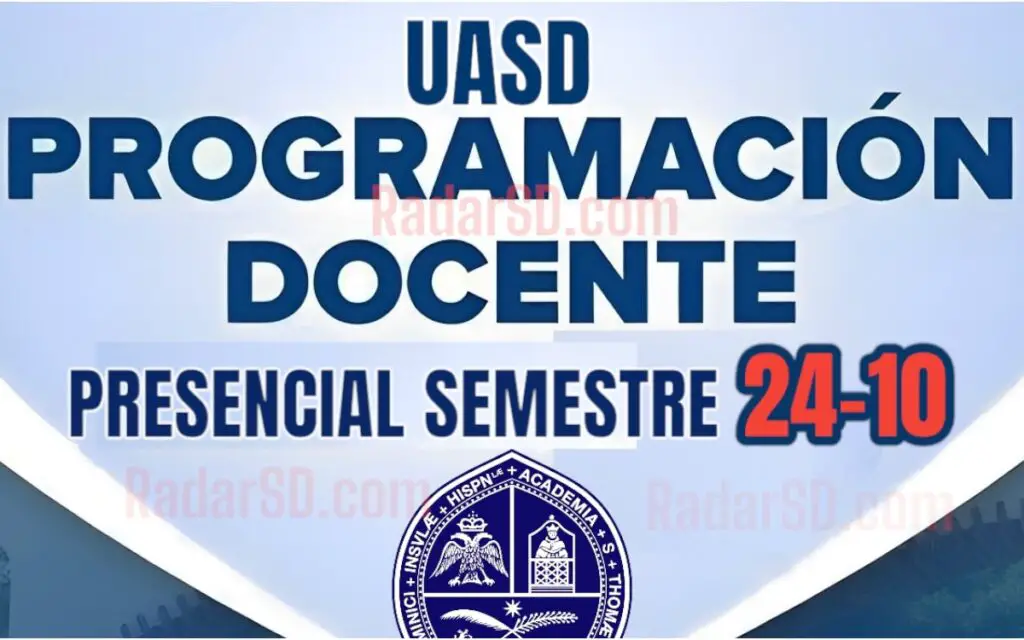 programación docente presencial primer semestre 2024-10