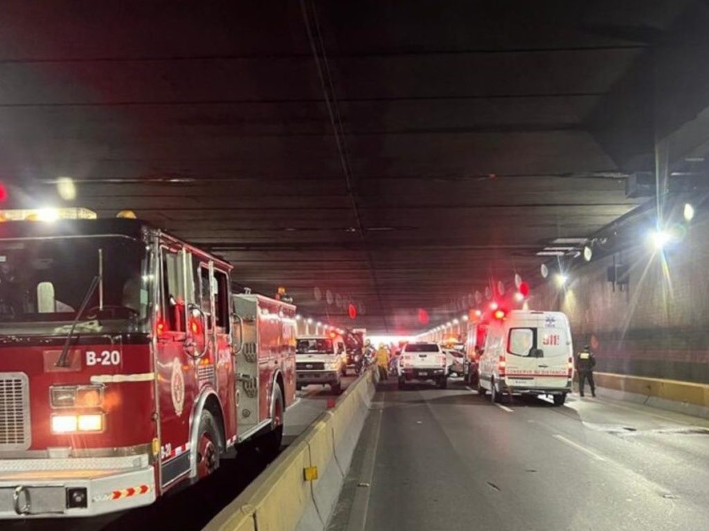 pánico vivido por los conductores en el túnel de la avenida 27 de Febrero