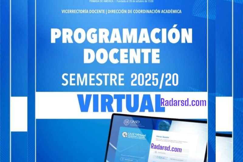 Descargar la programación docente virtual Segundo Semestre 2025-20 UASD