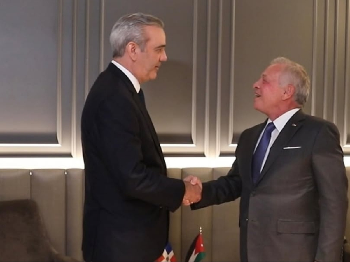 Presidente Luis Abinader se reune con el rey de Jordania, Abdalá II bin Al Hussein